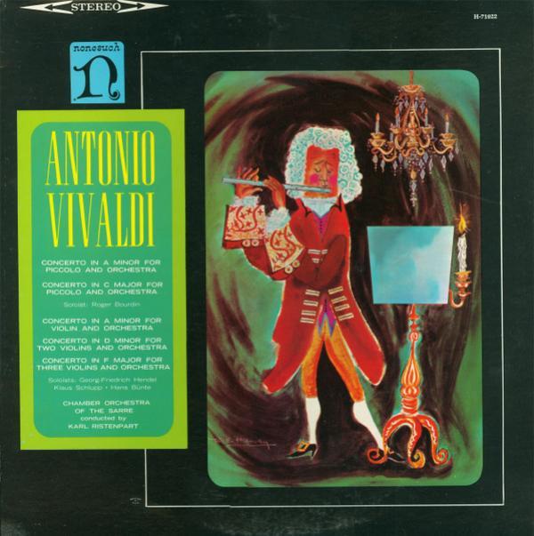 Antonio Vivaldi, Kammerorchester Des Saarländischen Rundfunks, Saarbrücken, Karl Ristenpart - Concertos For Violins, Concertos For Piccolo