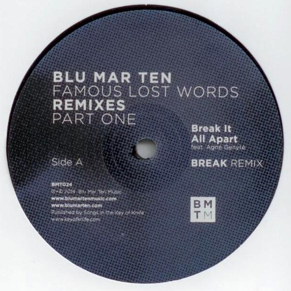 Blu Mar Ten - Famous Lost Words Remixes (Part One)