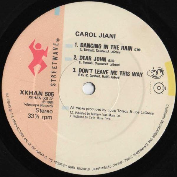 Carol Jiani - Dancing In The Rain