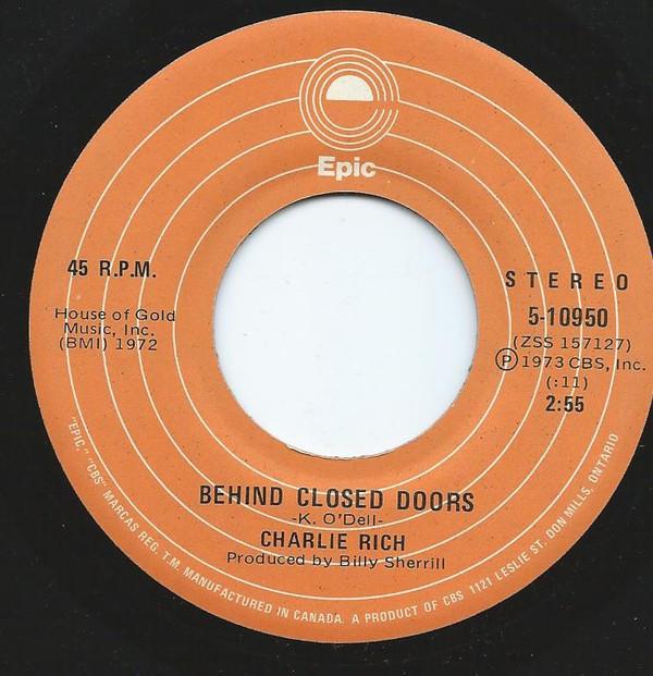 Charlie Rich - Behind Closed Doors / A Sunday Kind Of Woman