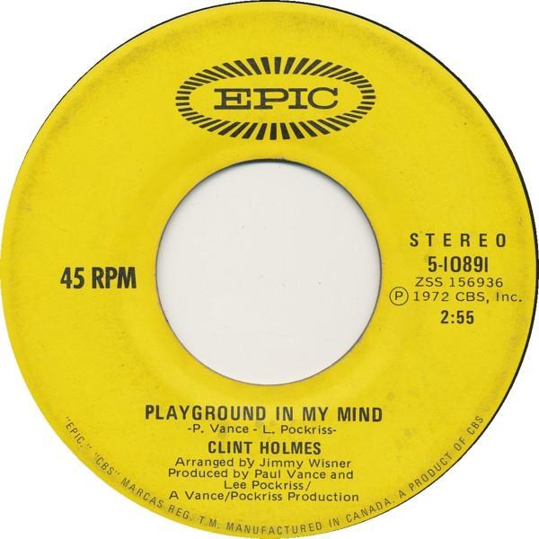 Clint Holmes - Playground In My Mind
