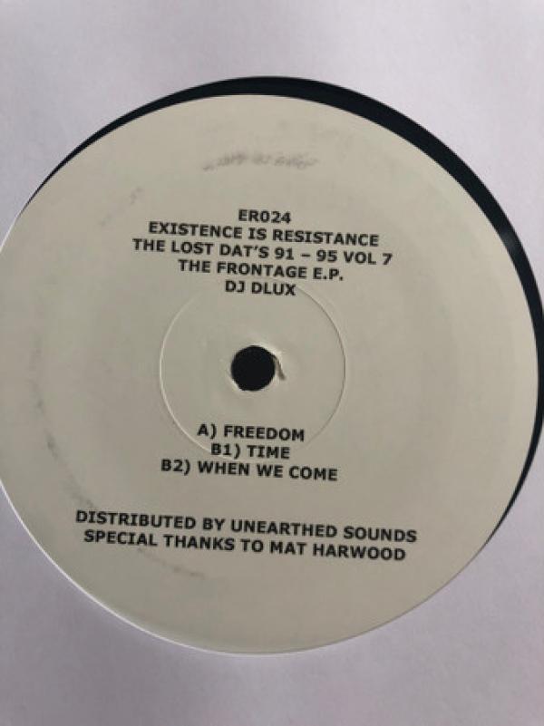 DJ D Lux - Lost Dats 91 - 95 Vol 7 The Frontage E.P.
