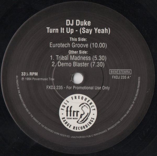 DJ Duke - Turn It Up - (Say Yeah)