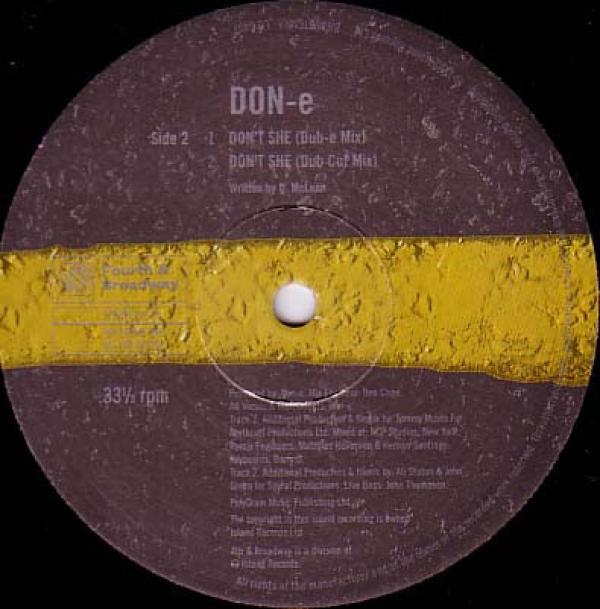 DON-E - Don't She? (Remixes By Tommy Musto & Spyral)