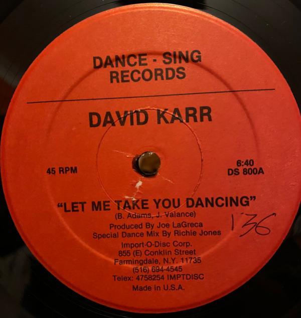 David Karr - Let Me Take You Dancing