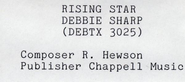 Debbie Sharp - Rising Star