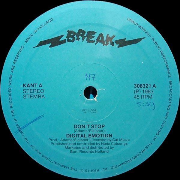 Digital Emotion - Don't Stop