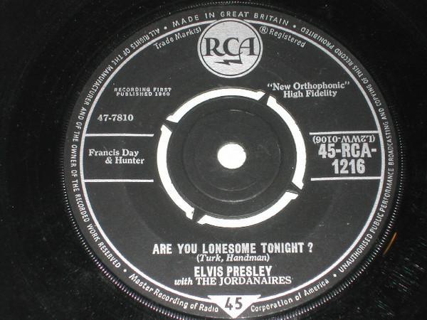 Elvis Presley, The Jordanaires - Are You Lonesome Tonight?