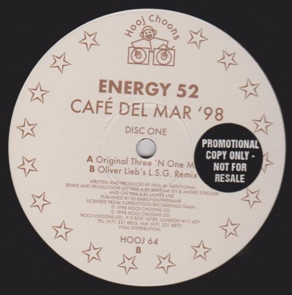 Energy 52 - Café Del Mar '98 (Disc One)