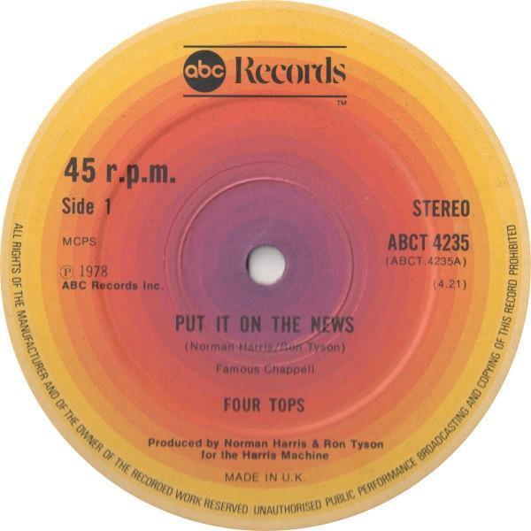 Four Tops - Put It On The News
