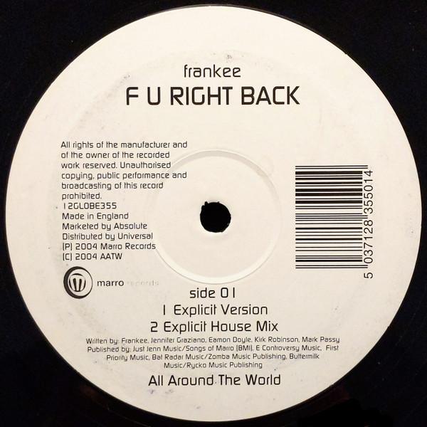 Frankee - F U Right Back