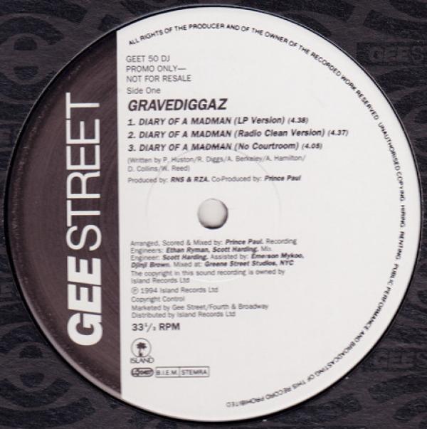 Gravediggaz - Diary Of A Madman