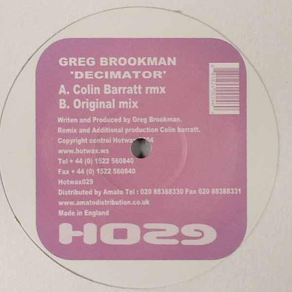 Greg Brookman - Decimator