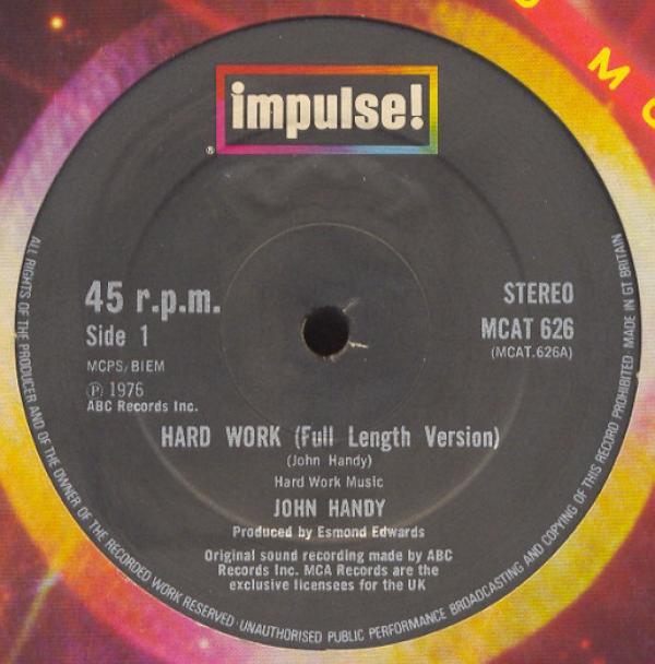 John Handy - Hard Work