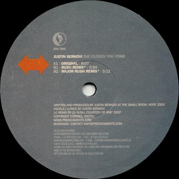Justin Berkovi - The Closer You Come