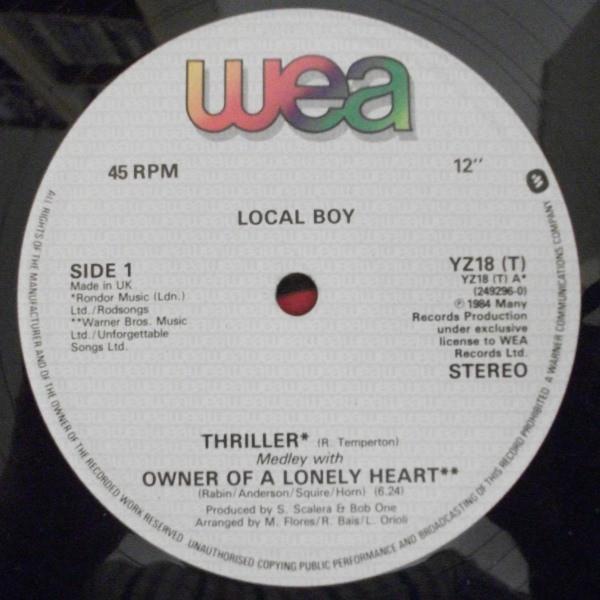 Local Boy - Thriller Medley With Owner Of A Lonely Heart