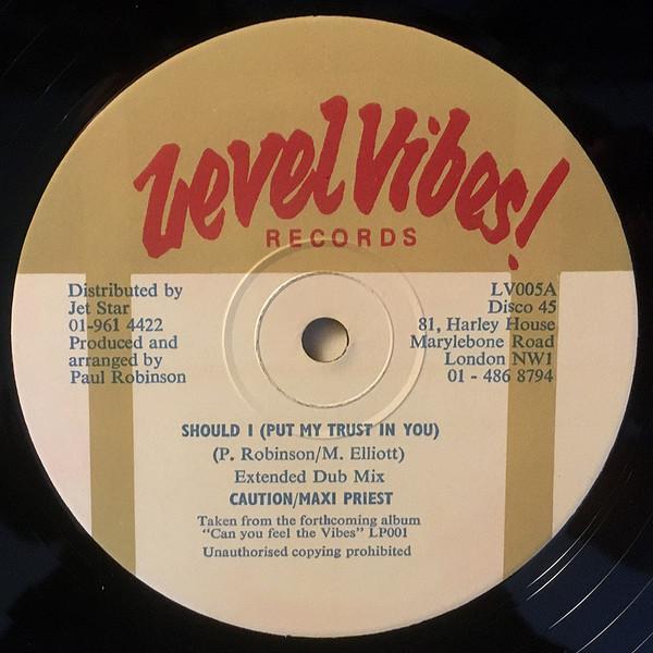 Maxi Priest, Caution  - Should I (Put My Trust In You)