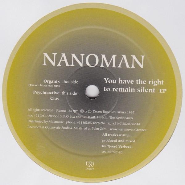 Nanoman - You Have The Right To Remain Silent EP