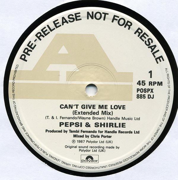 Pepsi & Shirlie - Can't Give Me Love