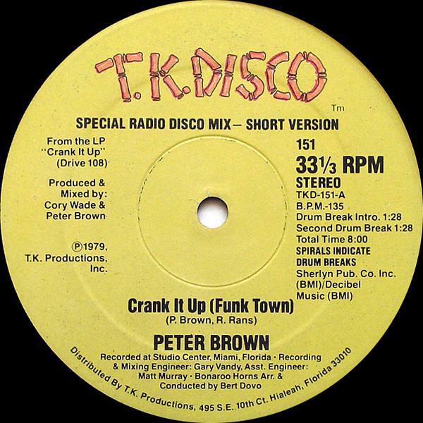 Peter Brown  - Crank It Up (Funk Town)