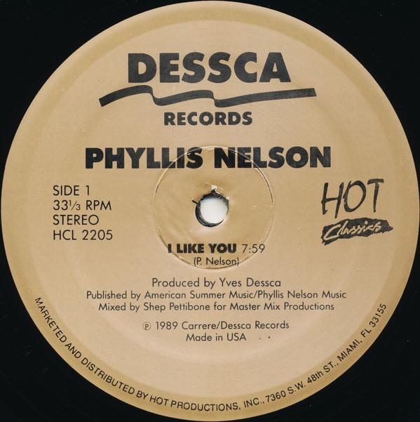 Phyllis Nelson - I Like You / Don't Stop The Rain / Explosive Combination