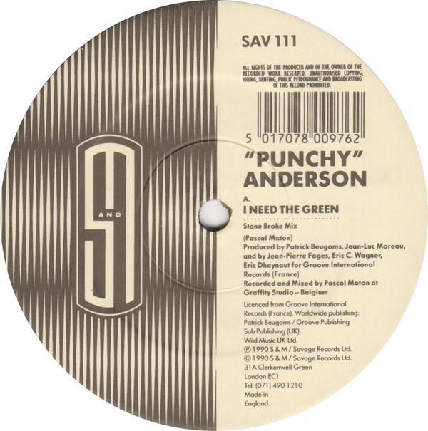 Punchy Anderson - I Need The Green