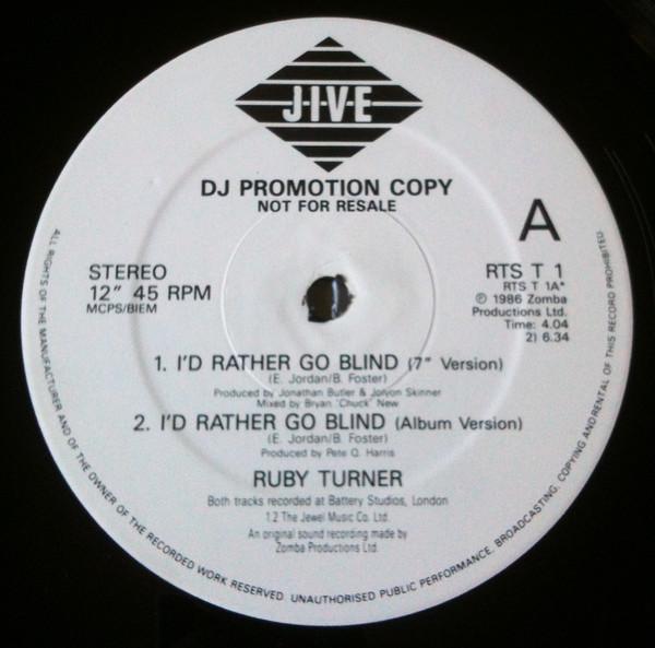 Ruby Turner - I'd Rather Go Blind