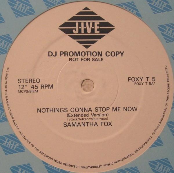 Samantha Fox - Nothing's Gonna Stop Me Now