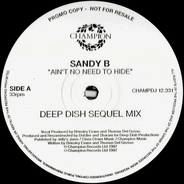 Sandy B - Ain't No Need To Hide
