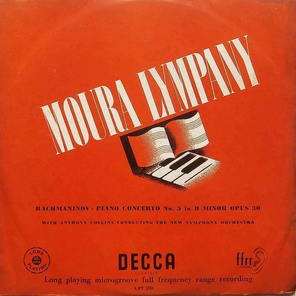 Sergei Vasilyevich Rachmaninoff, Dame Moura Lympany, Anthony Collins (2), The New Symphony Orchestra Of London - Third Piano Concerto