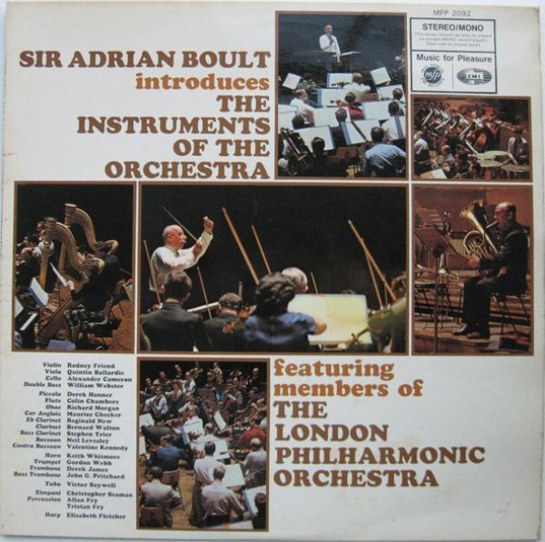 Sir Adrian Boult, The London Philharmonic Orchestra - Sir Adrian Boult Introduces The Instruments Of The Orchestra