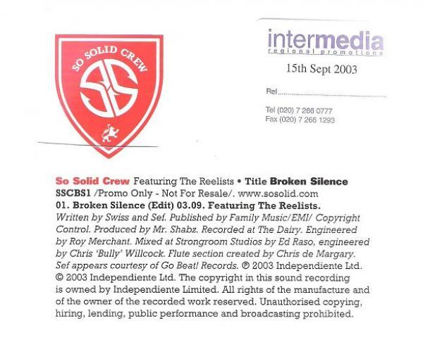 So Solid Crew - Broken Silence