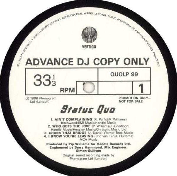 Status Quo - Ain't Complaining