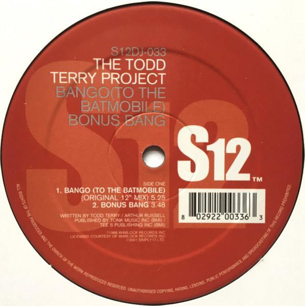 The Todd Terry Project - Bango (To The Batmobile) / Back To The Beat
