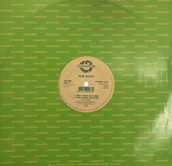 Tony Scott - That's How I'm Living / The Chief