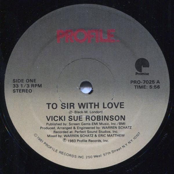 Vicki Sue Robinson - To Sir With Love