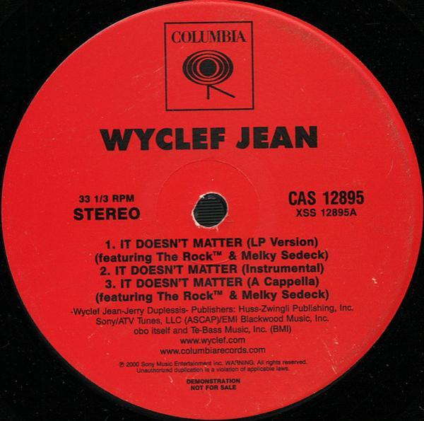 Wyclef Jean - It Doesn't Matter