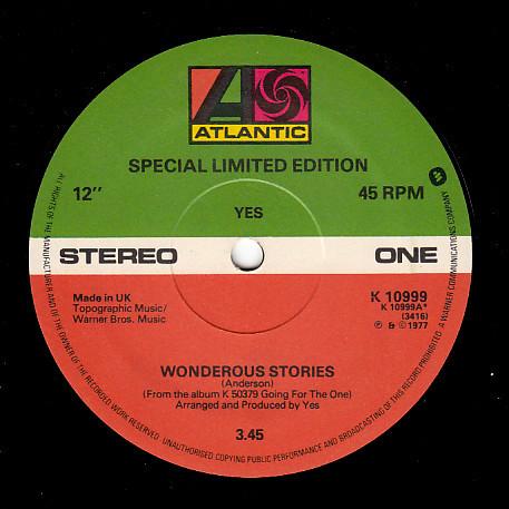 Yes - Wonderous Stories